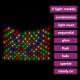 Színes kültéri hálós karácsonyi világítás 544 led-del 4 x 4 m Színes kültéri hálós karácsonyi világítás 544 led-del 4 x 4 m