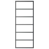 Fekete esg üveg és alumínium tolóajtó 76 x 205 cm