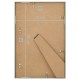 3 db ezüstszínű mdf fali/asztali fényképkeret 70 x 90 cm