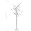 128 led-es bel-/kültéri meleg fehér fűzfa karácsonyfa 1,2 m