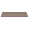 15 db öntapadós lépcsőszőnyeg 60 x 25 cm világosbarna téglalap alakú