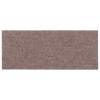 15 db öntapadós lépcsőszőnyeg 60 x 25 cm világosbarna téglalap alakú