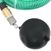 Zöld pvc szívótömlő sárgaréz csatlakozókkal 1,1" 3 m