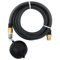 Fekete szívótömlő sárgaréz csatlakozókkal 10 m 25 mm