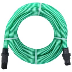 Zöld szívótömlő pvc csatlakozókkal 7 m 22 mm
