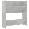 2 db betonszürke fali cipősszekrény 60 x 18 x 60 cm