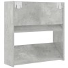 2 db betonszürke fali cipősszekrény 60 x 18 x 60 cm