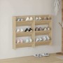 2 db sonoma-tölgy fali cipősszekrény 60 x 18 x 90 cm