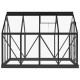 antracitszürke alumínium melegház csereváz 155 x 103 x 191 cm antracitszürke alumínium melegház csereváz 155 x 103 x 191 cm