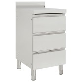 2 db 3 fiókos kereskedelmi konyhaszekrény 50x60x96 cm 2 db 3 fiókos kereskedelmi konyhaszekrény 50x60x96 cm