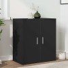 2 db fekete forgácslap cipősszekrény 32 x 35 x 70 cm