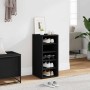 Vidax fekete forgácslap cipősszekrény 31,5 x 35 x 70 cm