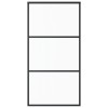 Esg üveg és alumínium tolóajtó fémszerelvény-szettel 102x205 cm