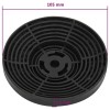 2 db szénszűrő páraelszívóhoz 105 x 21 mm