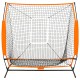 Fekete multisport/baseball gyakorlóháló 174 x 76 x 158,5 cm