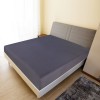 2 db antracitszürke pamutdzsörzé gumis lepedő 100 x 200 cm