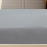 2 db szürke pamutdzsörzé gumis lepedő 140 x 200 cm