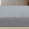 Szürke pamutdzsörzé gumis lepedő 160 x 200 cm
