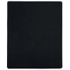 2 db fekete pamutdzsörzé gumis lepedő 100 x 200 cm