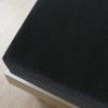 2 db fekete pamutdzsörzé gumis lepedő 140 x 200 cm