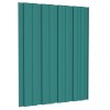 Tetőpanel 12 pcs zöld 60 x 45 cm horganyzott acél
