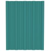 Tetőpanel 12 pcs zöld 60 x 45 cm horganyzott acél