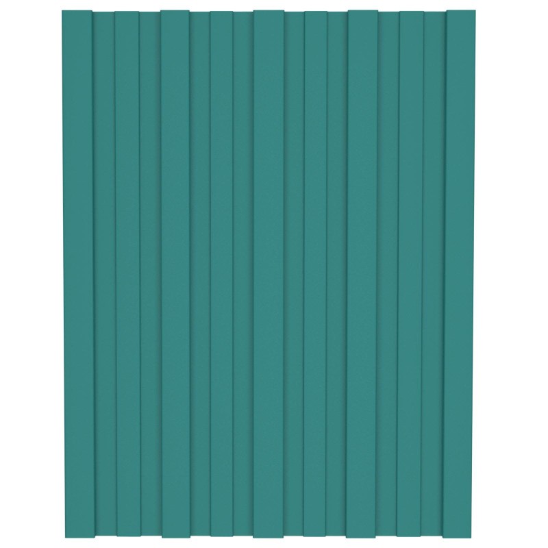 Tetőpanel 12 pcs zöld 60 x 45 cm horganyzott acél