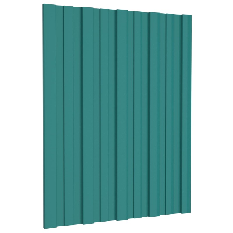 Tetőpanel 12 pcs zöld 60 x 45 cm horganyzott acél