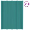 Tetőpanel 12 pcs zöld 60 x 45 cm horganyzott acél