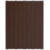 Tetőpanel 12 pcs barna 60 x 45 cm horganyzott acél
