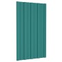 Tetőpanel 12 pcs zöld 80 x 45 cm horganyzott acél
