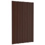 Tetőpanel 36 pcs barna 80 x 45 cm horganyzott acél