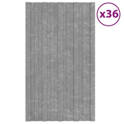 36 db ezüstszínű horganyzott acél tetőpanel 80 x 45 cm