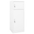 Fehér acél nyeregszekrény 53 x 53 x 140 cm