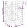 3 db vas gabion magaságyás 30 x 30 x 50 cm