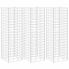 3 db vas gabion magaságyás 30 x 30 x 100 cm