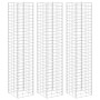 3 db vas gabion magaságyás 30 x 30 x 200 cm