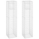 2 db vas gabionkosaras oszlop 40 x 40 x 180 cm 2 db vas gabionkosaras oszlop 40 x 40 x 180 cm