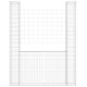 u-alakú vas gabionkosár 2 oszloppal 140 x 20 x 200 cm u-alakú vas gabionkosár 2 oszloppal 140 x 20 x 200 cm