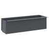 12 db szürke polipropilén virágláda raklapokhoz 36x13,5x9,5 cm