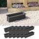 12 db szürke polipropilén virágláda raklapokhoz 36x13,5x9,5 cm 12 db szürke polipropilén virágláda raklapokhoz 36x13,5x9,5 cm