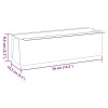 12 db szürke polipropilén virágláda raklapokhoz 36x13,5x9,5 cm