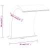 Akril medenceszökőkút rgb led-ekkel 50 cm
