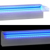 Rozsdamentes acél vízeséskifolyó rgb led-ekkel 108 cm