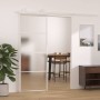Fehér matt esg üveg és alumínium tolóajtó 76 x 205 cm