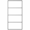 Fekete matt esg üveg és alumínium tolóajtó 102,5x205 cm