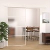 Fehér matt esg üveg és alumínium tolóajtó 102,5x205 cm