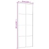 Fehér matt esg üveg és alumínium tolóajtó 76 x 205 cm