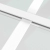 Fehér matt esg üveg és alumínium tolóajtó 90x205 cm
