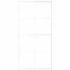 Fehér esg üveg és alumínium tolóajtó 102,5x205 cm